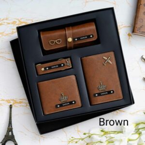 Personalised Name Wallet combo 3 (Leather)