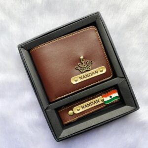 Personalised Name Wallet combo 1 (Leather)